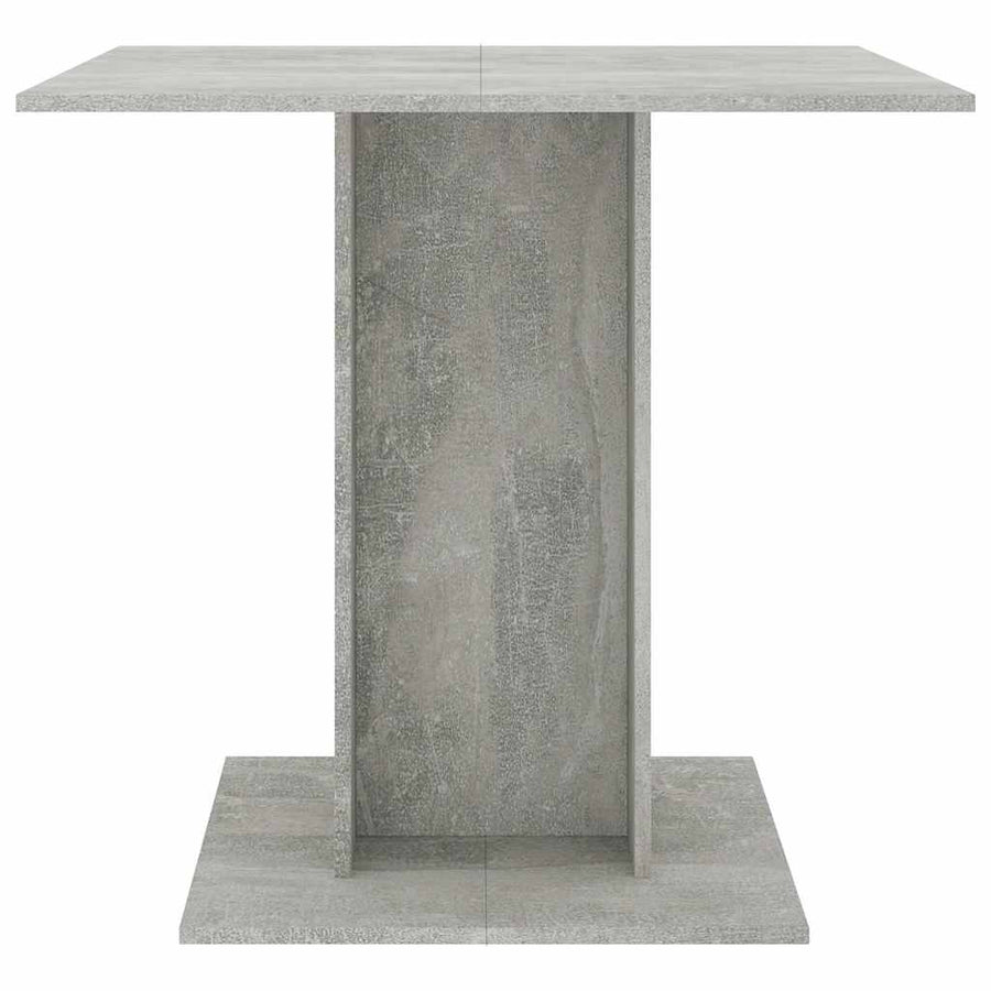 Dining Table Concrete Grey 80x80x75 cm Engineered Wood