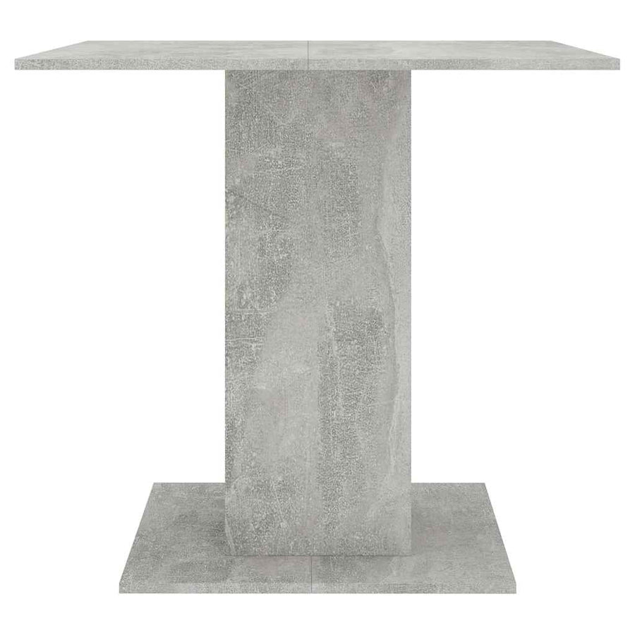Dining Table Concrete Grey 80x80x75 cm Engineered Wood