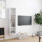 Book Cabinet/TV Cabinet White 143x30x36 cm