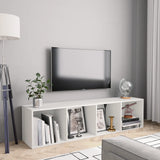 Book Cabinet/TV Cabinet White 143x30x36 cm