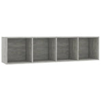 Book Cabinet/TV Cabinet Concrete Grey 143x30x36 cm
