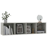 Book Cabinet/TV Cabinet Concrete Grey 143x30x36 cm