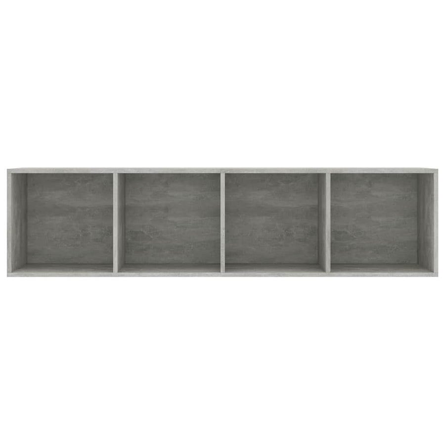 Book Cabinet/TV Cabinet Concrete Grey 143x30x36 cm