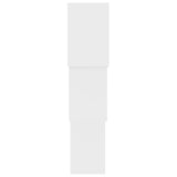 Cube Wall Shelves White 68x15x68 cm Engineered Wood - 45-Degree Angle