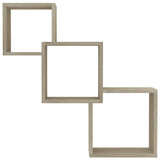 Cube Wall Shelves Sonoma Oak 68x15x68 cm Engineered Wood - Top-Down View