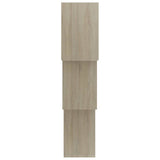 Cube Wall Shelves Sonoma Oak 68x15x68 cm Engineered Wood - 45-Degree Angle