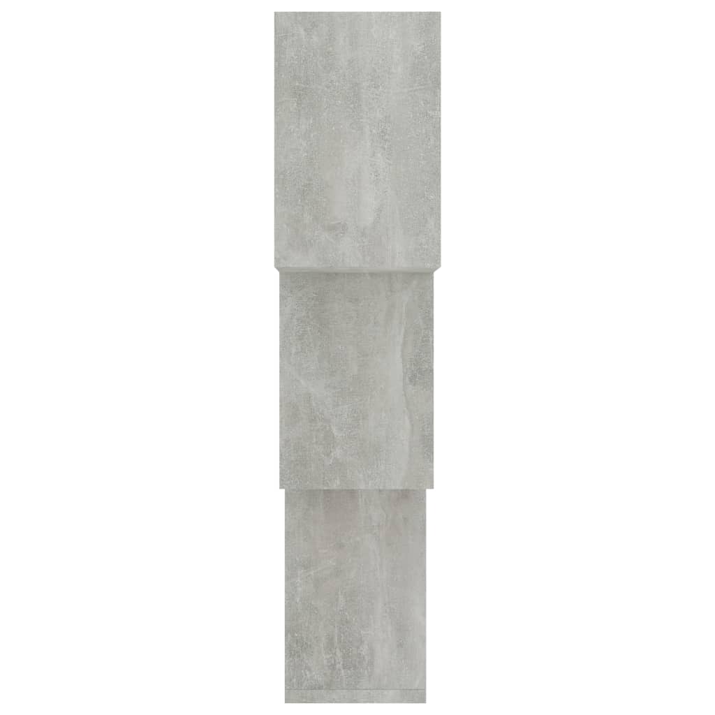 Cube Wall Shelves Concrete Grey 68x15x68 cm Engineered Wood
