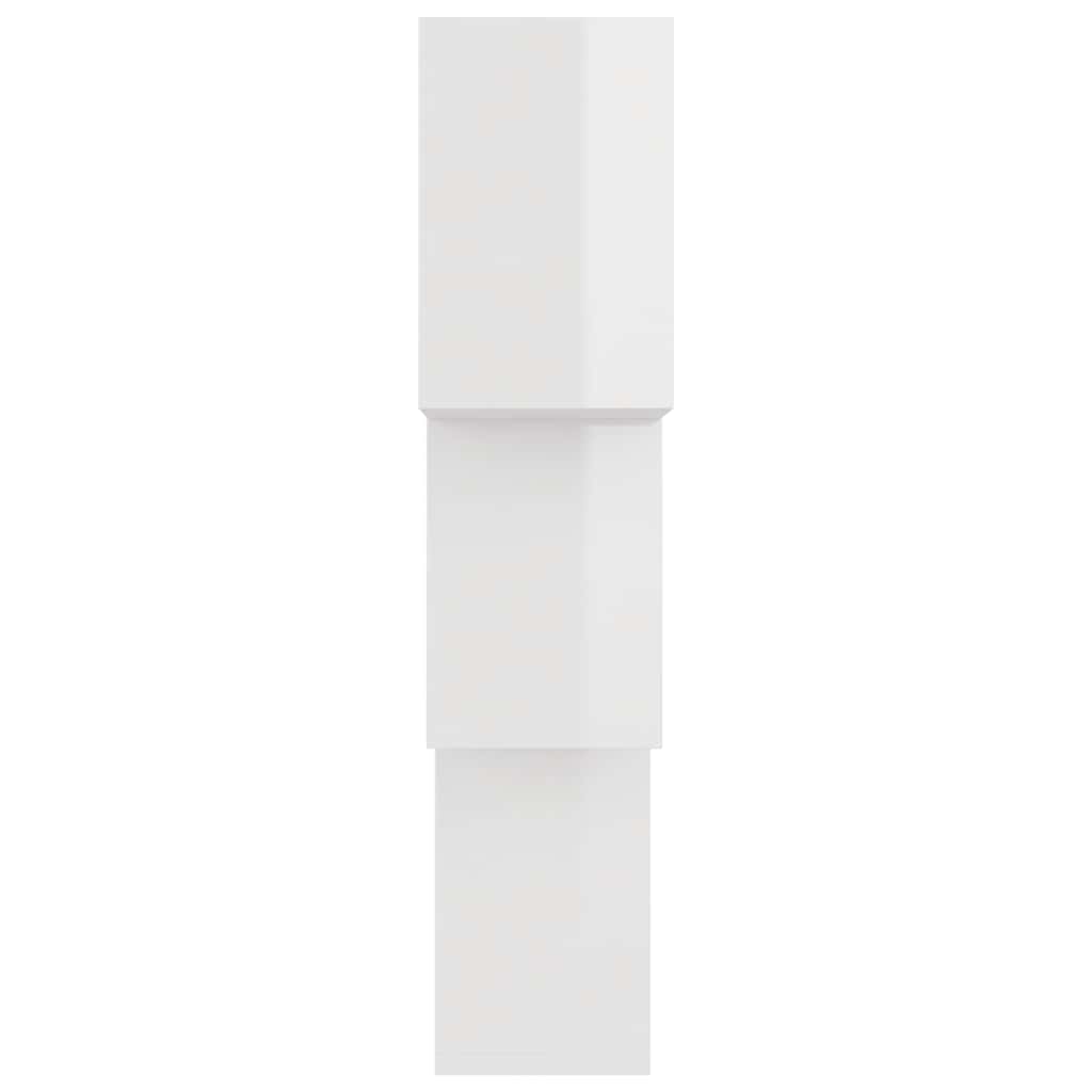 Cube Wall Shelves High Gloss White 68x15x68 cm Engineered Wood