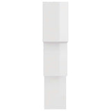 Cube Wall Shelves High Gloss White 68x15x68 cm Engineered Wood