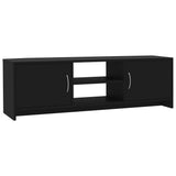 TV Cabinet Black 120x30x37.5 cm Engineered Wood - Front View