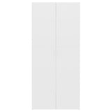 Shoe Cabinet White 80x35.5x180 cm Engineered Wood - Top-Down View