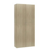Shoe Cabinet Sonoma Oak 80x35.5x180 cm Engineered Wood - Front View