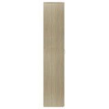 Shoe Cabinet Sonoma Oak 80x35.5x180 cm Engineered Wood - 45-Degree Angle