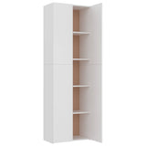 Office Cabinet White 60x32x190 cm Engineered Wood - 45-Degree Angle