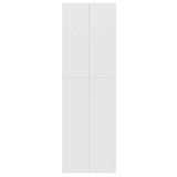 Office Cabinet White 60x32x190 cm Engineered Wood - Rear View