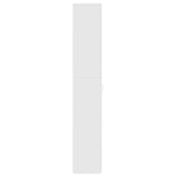 Office Cabinet White 60x32x190 cm Engineered Wood - Close-Up Angle