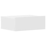 Floating Nightstand White 40x30x15cm Engineered Wood - Front View