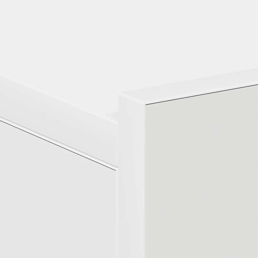 Floating Nightstand White 40x30x15cm Engineered Wood