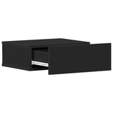 Floating Nightstand Black 40x30x15 cm Engineered Wood