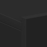 Floating Nightstand Black 40x30x15 cm Engineered Wood
