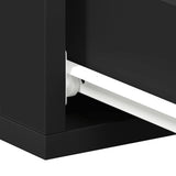 Floating Nightstand Black 40x30x15 cm Engineered Wood
