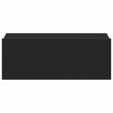 Floating Nightstands 2 pcs Black 40x30x15 cm Engineered Wood