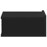 Floating Nightstands 2 pcs Black 40x30x15 cm Engineered Wood