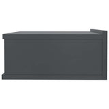 Floating Nightstand Grey 40x30x15 cm Engineered Wood - 45-Degree Angle