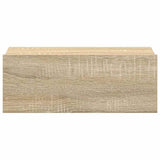 Floating Nightstand Sonoma Oak 40x30x15 cm Engineered Wood - Rear View