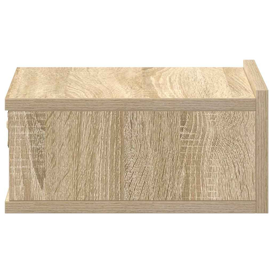 Floating Nightstand Sonoma Oak 40x30x15 cm Engineered Wood