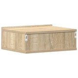 Floating Nightstand Sonoma Oak 40x30x15 cm Engineered Wood