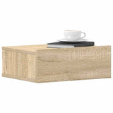 Floating Nightstands 2 pcs Sonoma Oak 40x30x15 cm Engineered Wood - Top-Down View