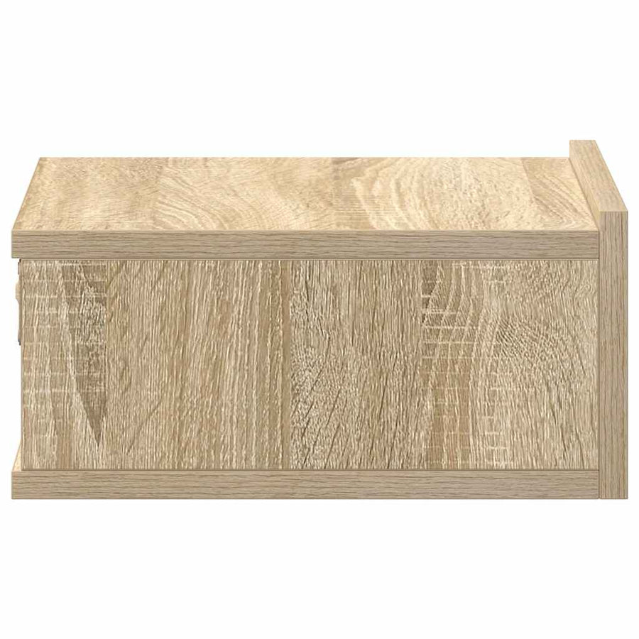 Floating Nightstands 2 pcs Sonoma Oak 40x30x15 cm Engineered Wood