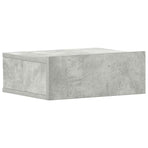 Floating Nightstand Concrete Grey 40x30x15 cm Engineered Wood