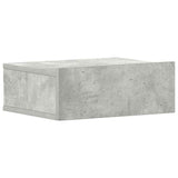 Floating Nightstand Concrete Grey 40x30x15 cm Engineered Wood - Front View