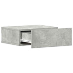 Floating Nightstand Concrete Grey 40x30x15 cm Engineered Wood