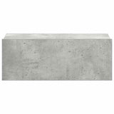 Floating Nightstand Concrete Grey 40x30x15 cm Engineered Wood - Rear View