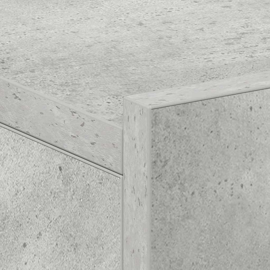 Floating Nightstand Concrete Grey 40x30x15 cm Engineered Wood