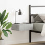 Floating Nightstand Concrete Grey 40x30x15 cm Engineered Wood