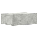 Floating Nightstands 2 pcs Concrete Grey 40x30x15 cm