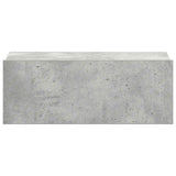 Floating Nightstands 2 pcs Concrete Grey 40x30x15 cm Engineered Wood - Close-Up Angle