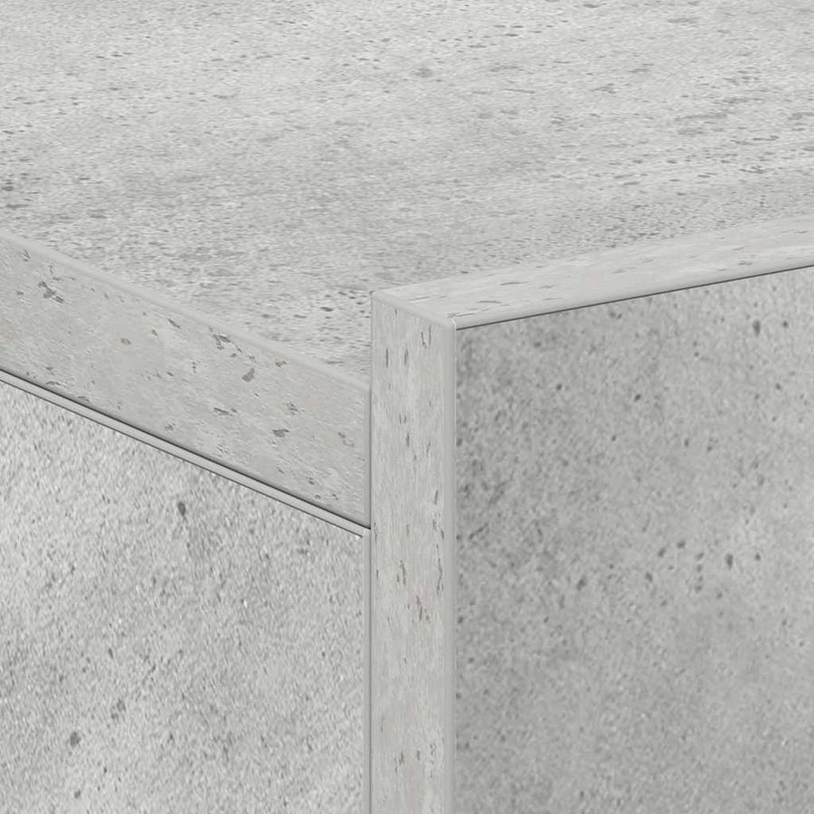 Floating Nightstands 2 pcs Concrete Grey 40x30x15 cm