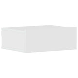 Floating Nightstand High Gloss White 40x30x15 cm Engineered Wood