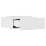 Floating Nightstand High Gloss White 40x30x15 cm Engineered Wood