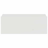 Floating Nightstand High Gloss White 40x30x15 cm Engineered Wood - Rear View