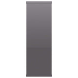 Wall Shelves High Gloss Grey 104x20x58.5 cm Engineered Wood - 45-Degree Angle