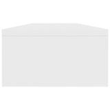 Monitor Stand White 100x24x13 cm Engineered Wood - 45-Degree Angle