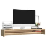 Monitor Stand Sonoma Oak 100x24x13 cm Engineered Wood