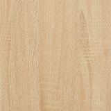Monitor Stand Sonoma Oak 100x24x13 cm Engineered Wood - Rear View