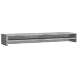 Monitor Stand Concrete Grey 100x24x13 cm Engineered Wood